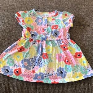 CARTERS 9 mth watercolor floral dress
